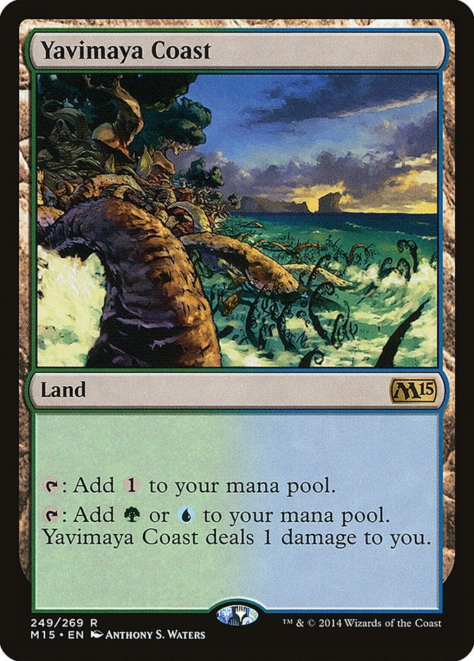 Image for Yavimaya Coast (249) [Magic 2015 (M15)]