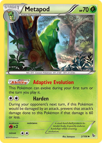 Image for Metapod (2/106) [XY - Flashfire]