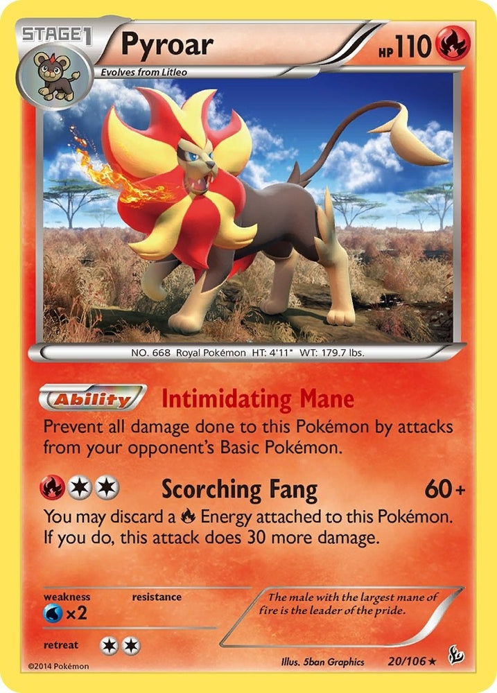 Image for Pyroar (20/106) [XY - Flashfire]