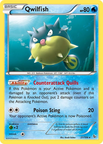 Image for Qwilfish (21/106) [XY - Flashfire]