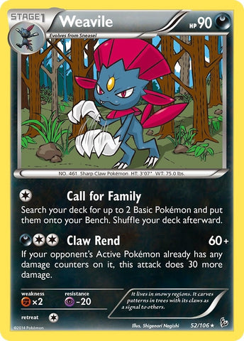 Image for Weavile (52/106) - Pokemon