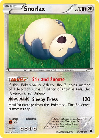 Image for Snorlax (80/106) [XY - Flashfire]