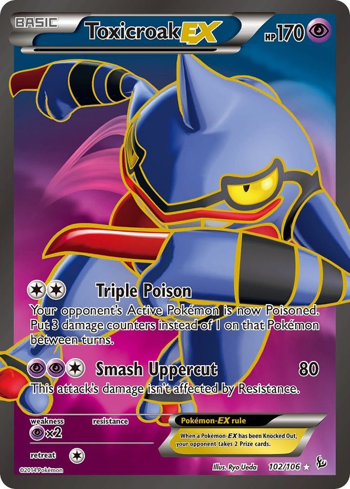 Image for Toxicroak EX (102 Full Art) (102/106) [XY - Flashfire]