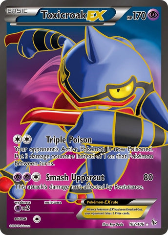 Image for Toxicroak EX (102 Full Art) (102/106) [XY - Flashfire]