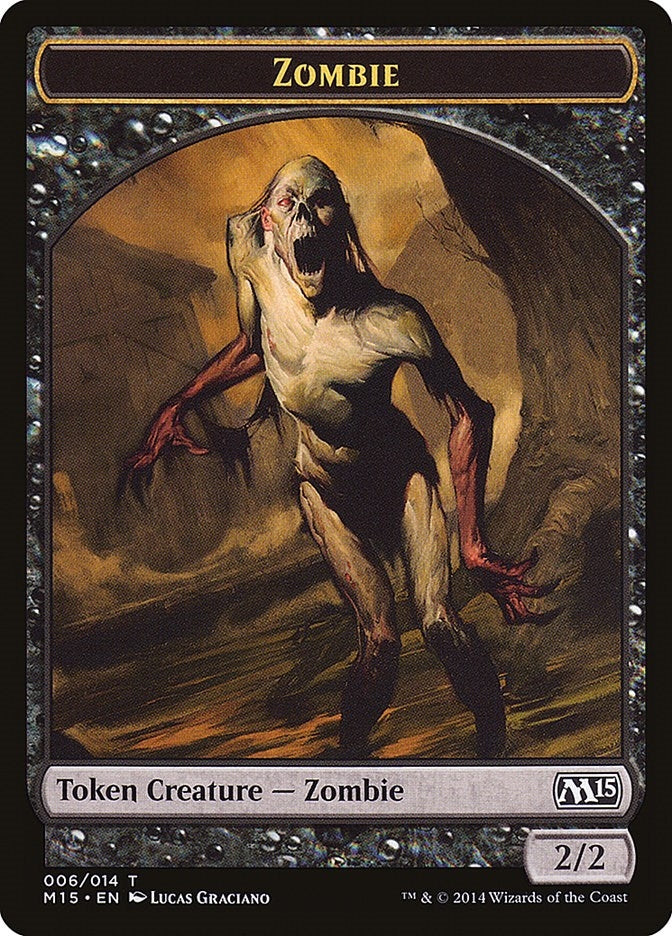 Image for Zombie Token (6) [Magic 2015 (M15)]