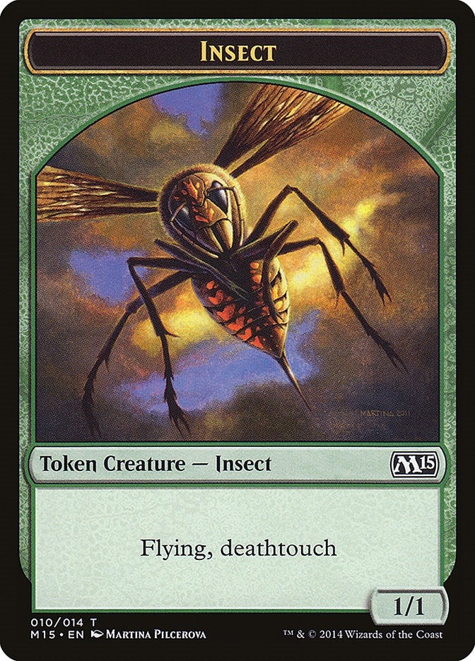 Image for Insect Token (Deathtouch) (10) [Magic 2015 (M15)]