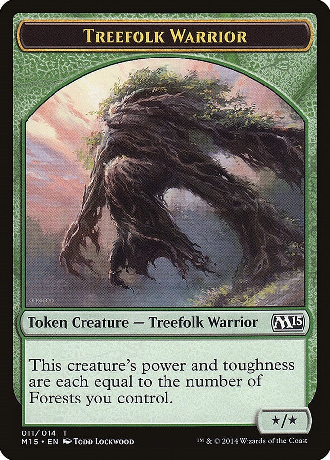 Image for Treefolk Warrior Token (11) [Magic 2015 (M15)]