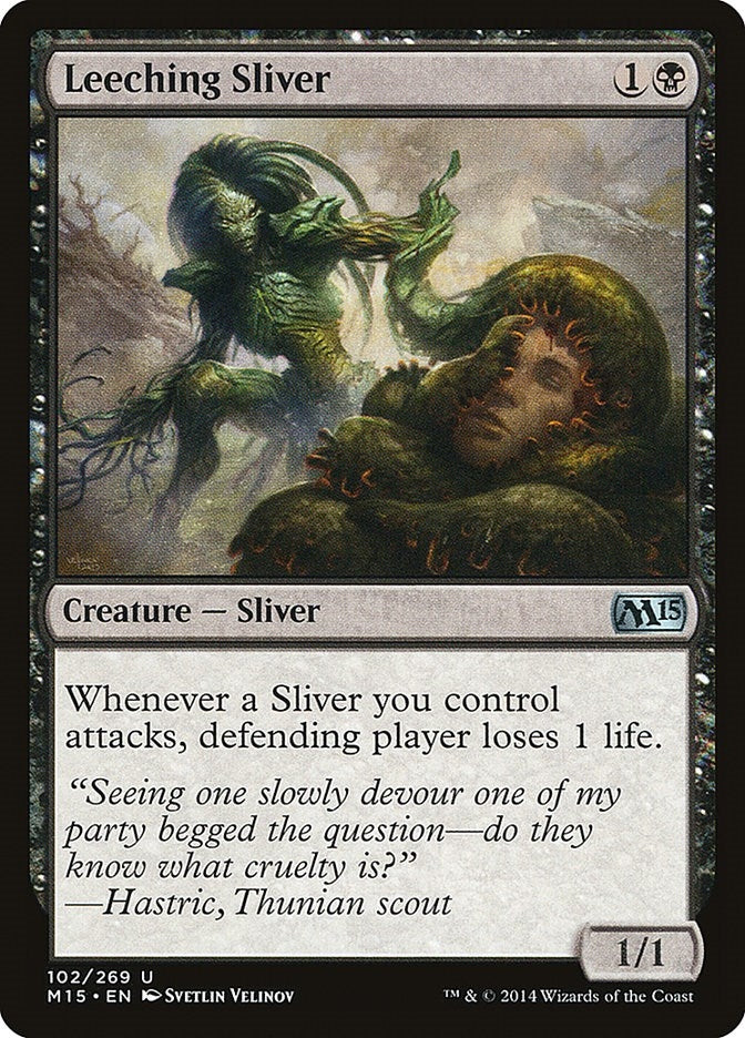 Image for Leeching Sliver (102) [Magic 2015 (M15)]