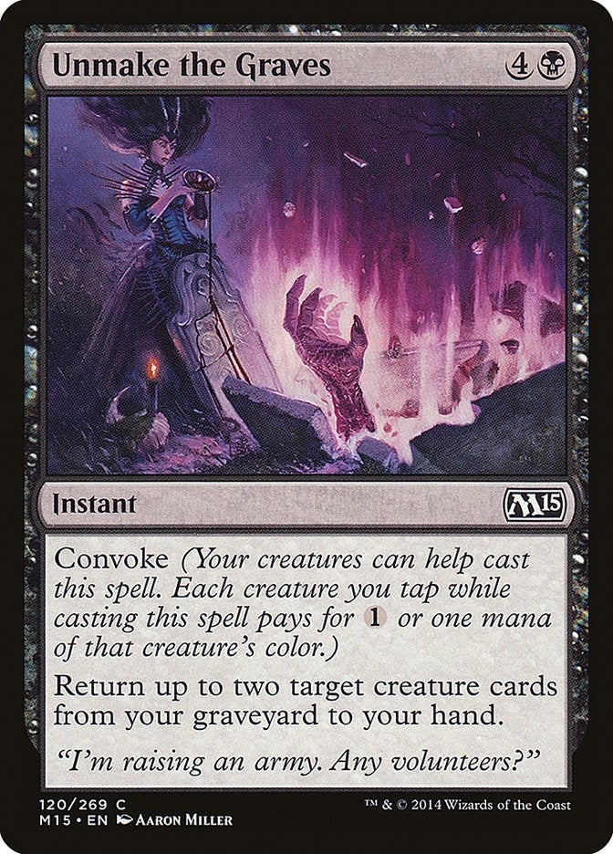 Image for Unmake the Graves (120) [Magic 2015 (M15)]