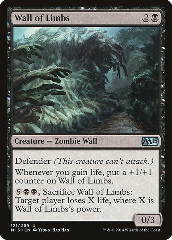 Image for Wall of Limbs (121) [Magic 2015 (M15)]
