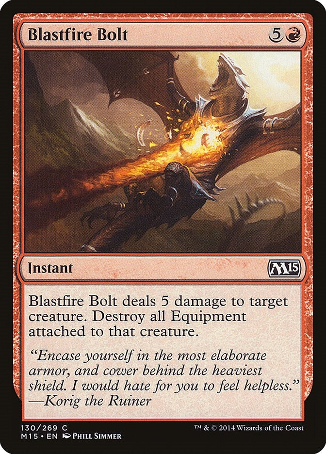 Image for Blastfire Bolt (130) [Magic 2015 (M15)]