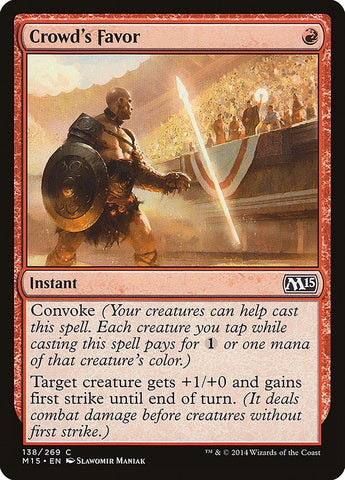 Image for Crowd's Favor (138) [Magic 2015 (M15)]