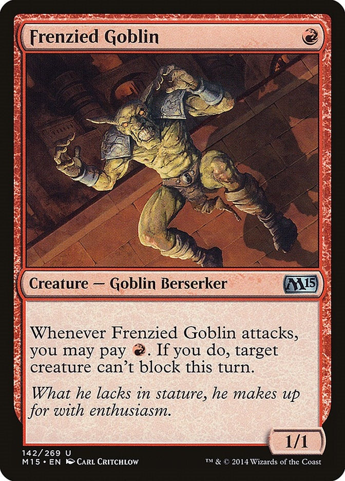 Image for Frenzied Goblin (142) [Magic 2015 (M15)]