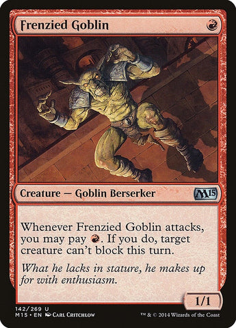 Image for Frenzied Goblin (142) [Magic 2015 (M15)]