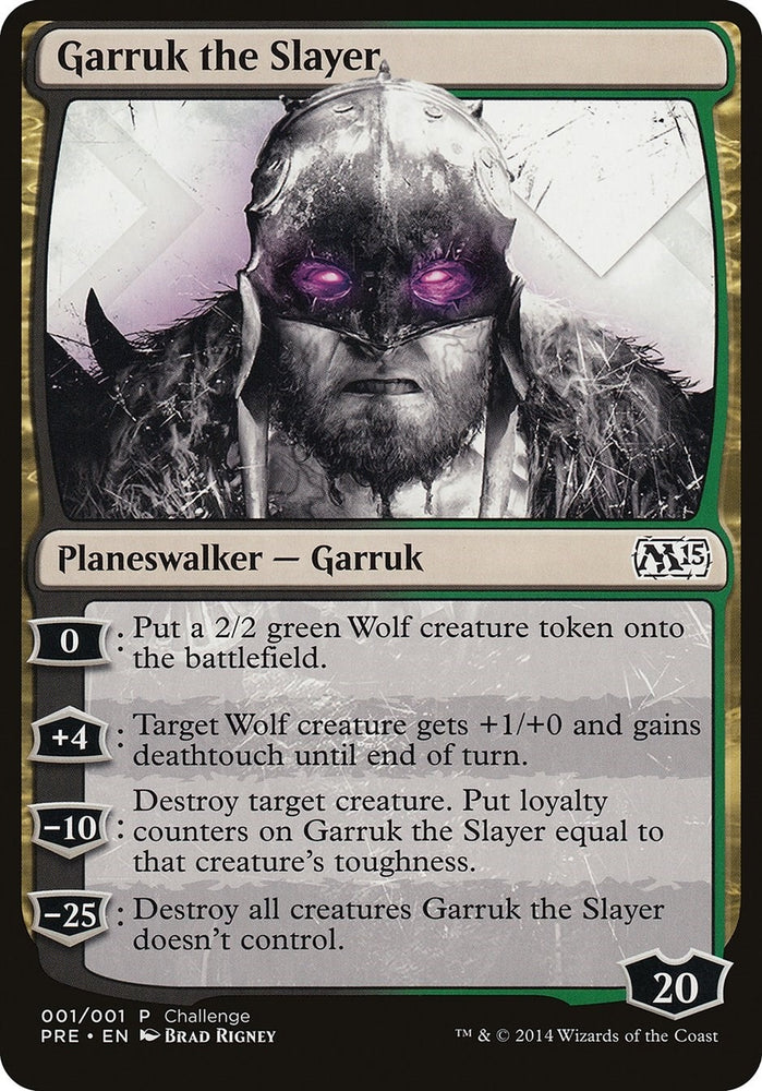 Image for Garruk the Slayer (Magic 2015 Prerelease Promo) (1) [Oversize Cards]