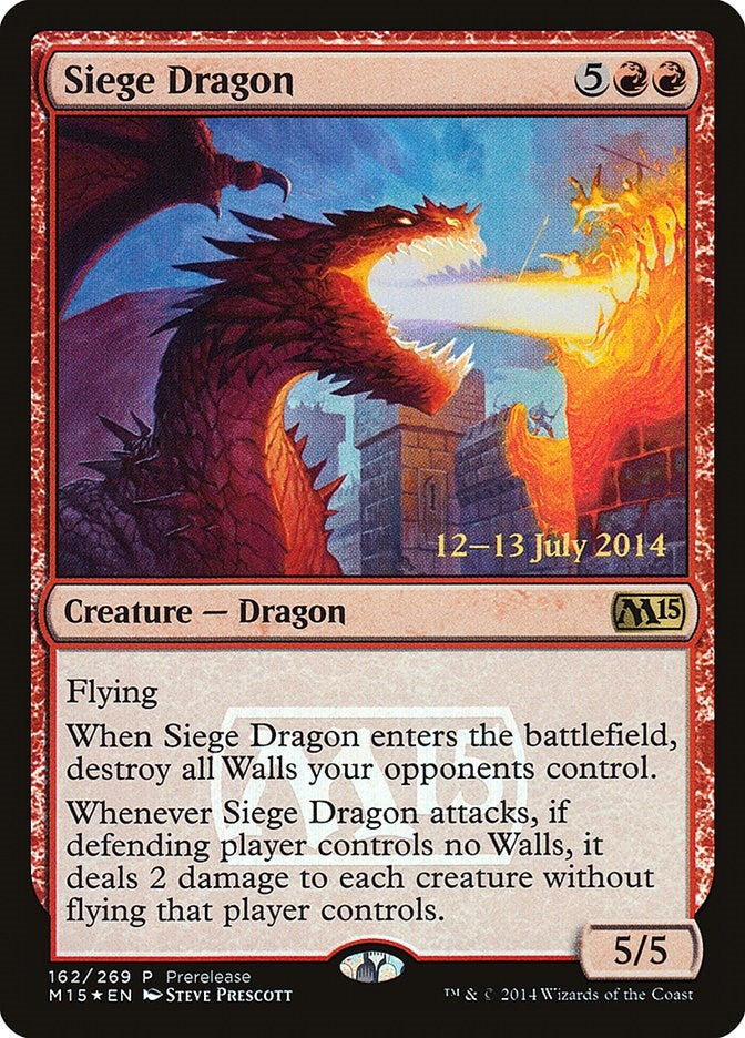 Image for Siege Dragon (162) [Prerelease Cards]