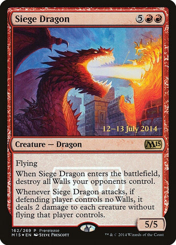 Image for Siege Dragon (162) [Prerelease Cards]