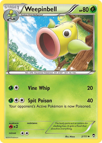 Image for Weepinbell (2/111) [XY - Furious Fists]