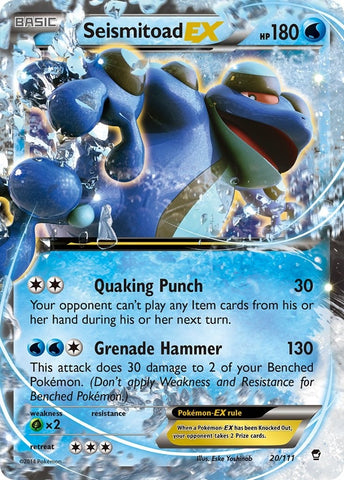 Image for Seismitoad EX (20/111) - Pokemon