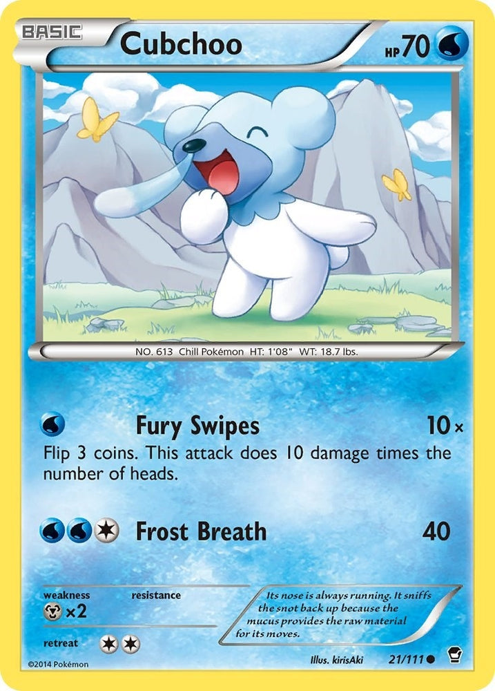 Image for Cubchoo (21/111) [XY - Furious Fists]