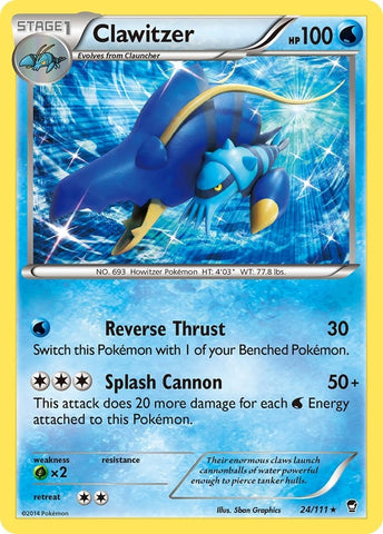 Image for Clawitzer (24/111) [XY - Furious Fists]