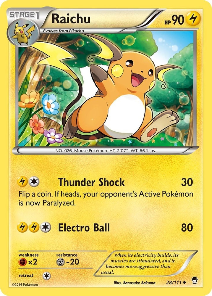 Image for Raichu (28/111) [XY - Furious Fists]