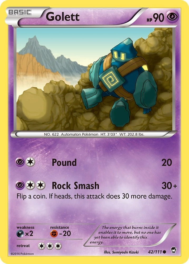 Image for Golett (42/111) [XY - Furious Fists]