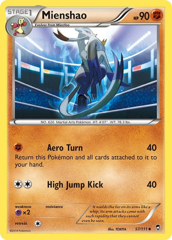 Image for Mienshao (57/111) [XY - Furious Fists]