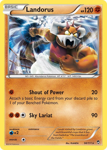 Image for Landorus (58/111) [XY - Furious Fists]
