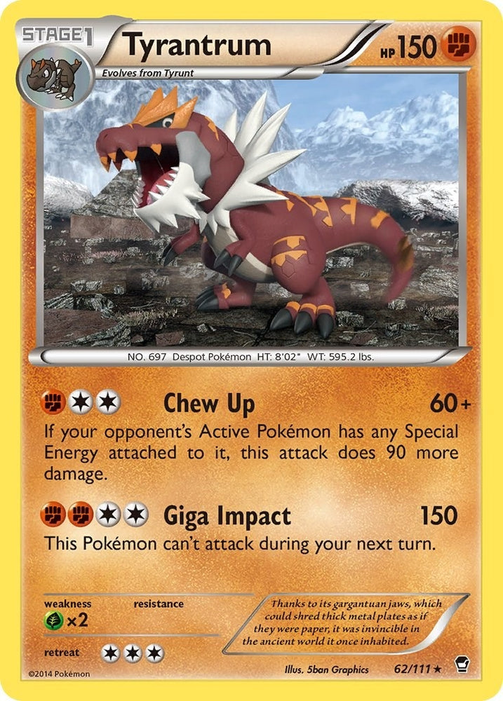 Image for Tyrantrum (62/111) [XY - Furious Fists]