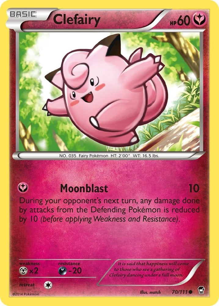 Image for Clefairy (70) (70/111) [XY - Furious Fists]