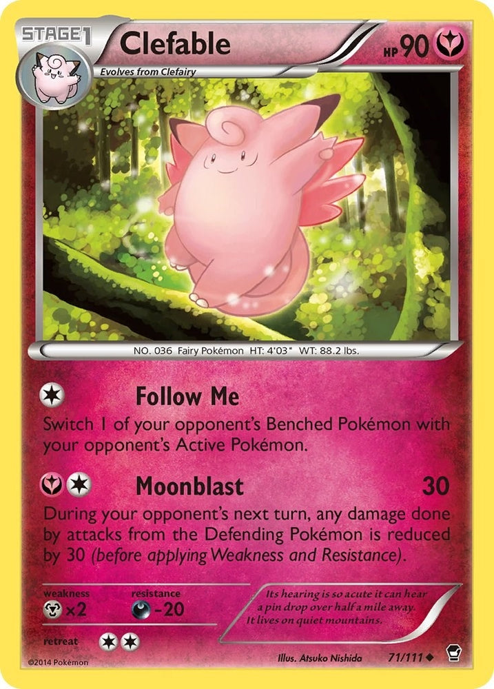 Image for Clefable (71/111) [XY - Furious Fists]