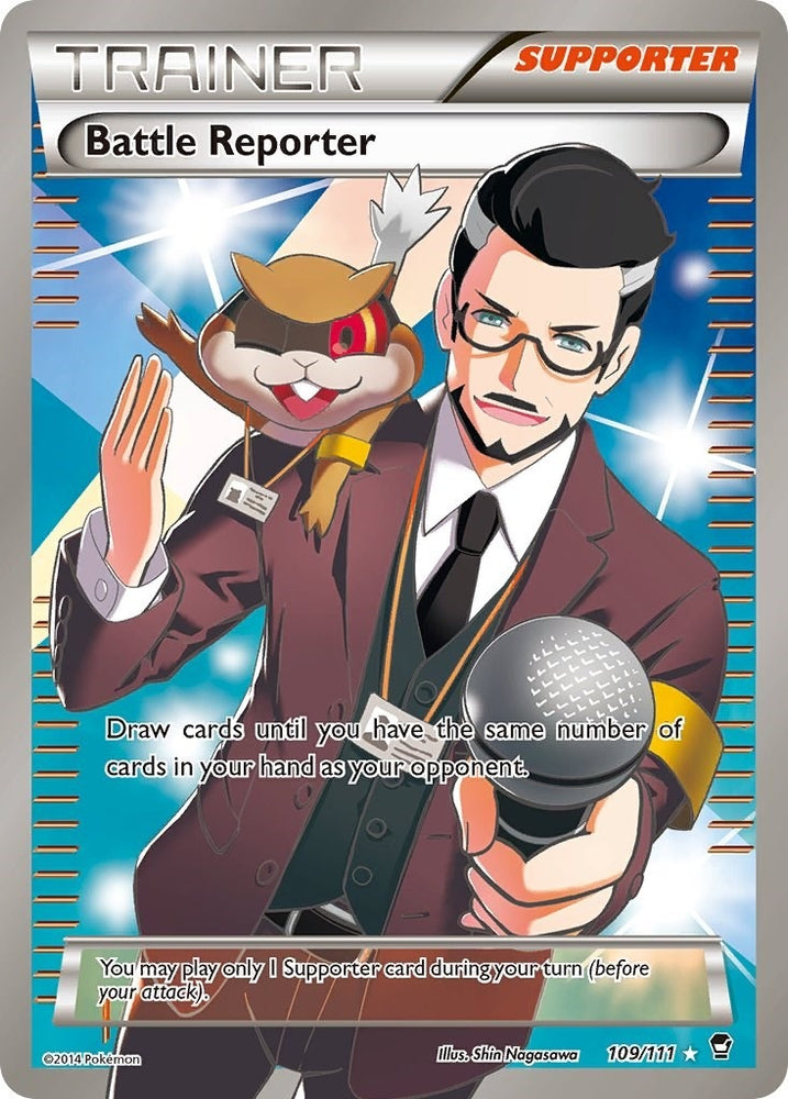 Image for Battle Reporter (109 Full Art) (109/111) [XY - Furious Fists]