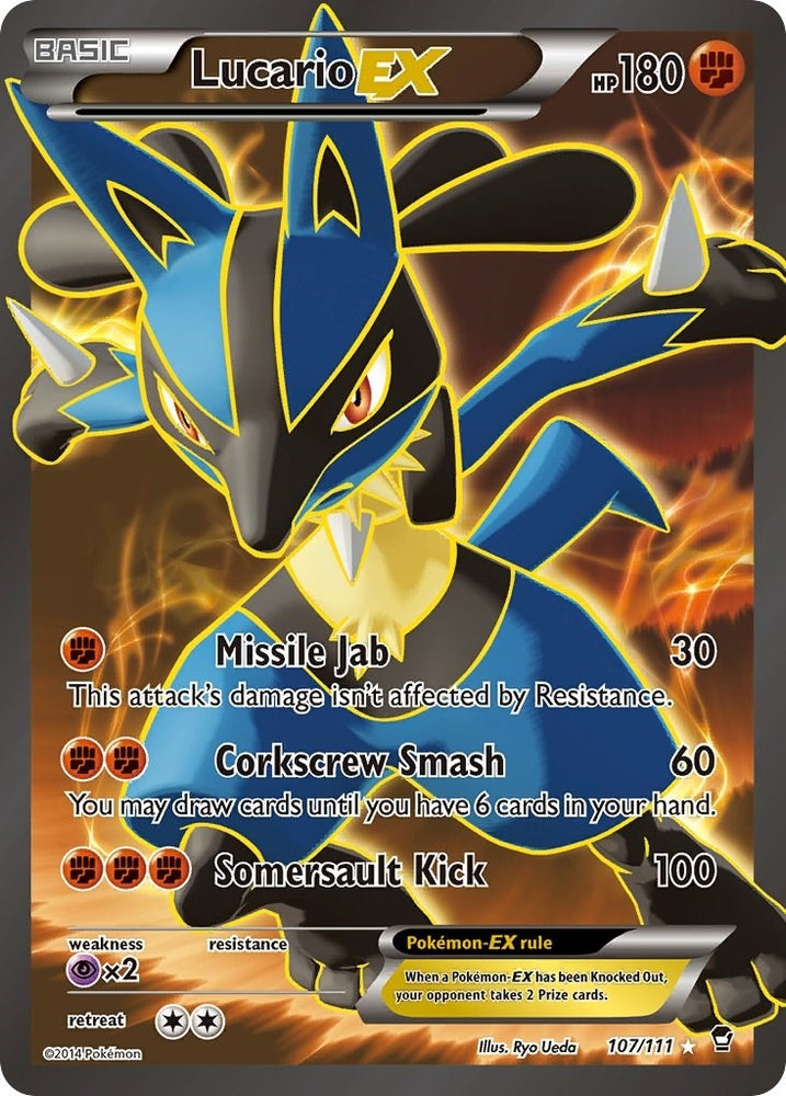 Image for Lucario EX (107 Full Art) (107/111) [XY - Furious Fists]