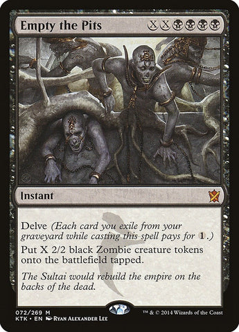 Image for Empty the Pits (72) [Khans of Tarkir]