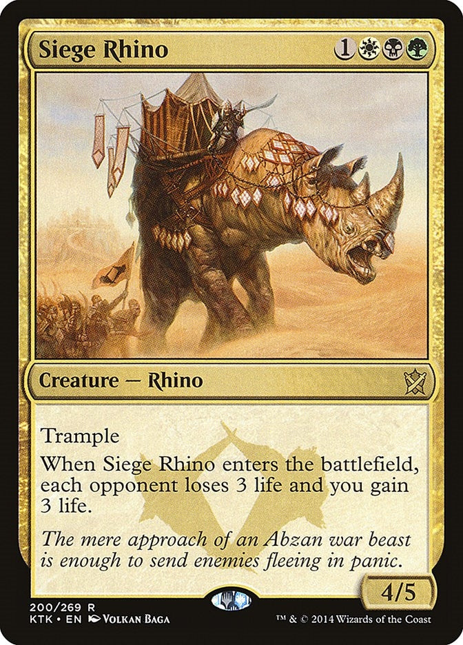 Image for Siege Rhino (200) [Khans of Tarkir]