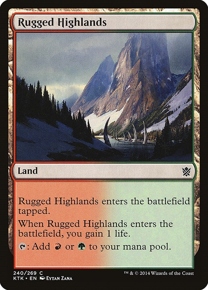 Image for Rugged Highlands (240) [Khans of Tarkir]