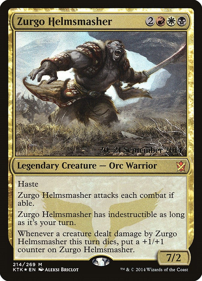 Image for Zurgo Helmsmasher (214) [Prerelease Cards]