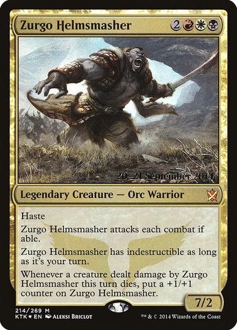 Image for Zurgo Helmsmasher (214) [Prerelease Cards]