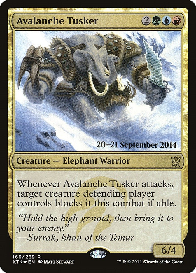Image for Avalanche Tusker (166) [Prerelease Cards]