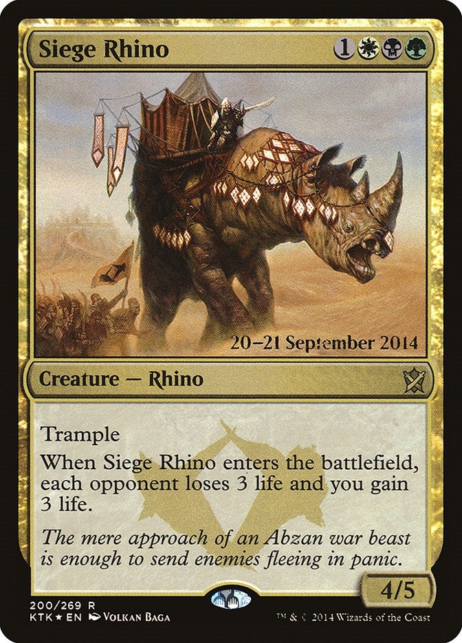 Image for Siege Rhino (200) [Prerelease Cards]
