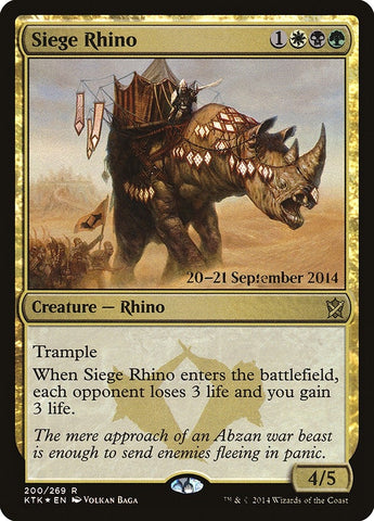 Image for Siege Rhino (200) [Prerelease Cards]