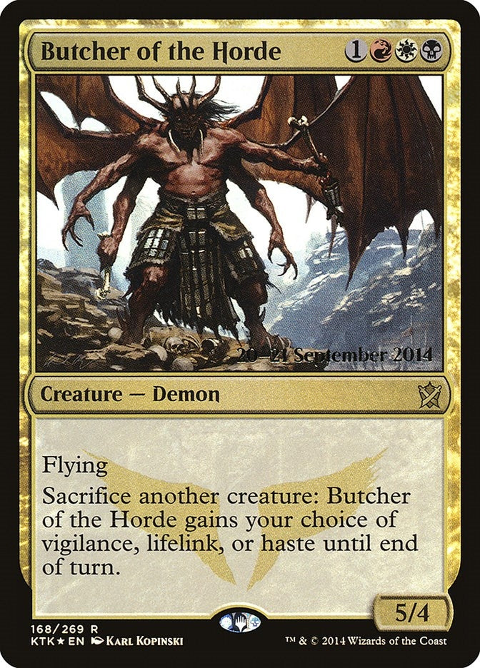 Image for Butcher of the Horde (168) [Prerelease Cards]