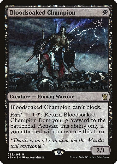 Image for Bloodsoaked Champion (66) [Prerelease Cards]