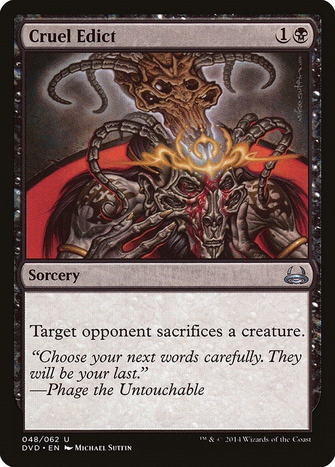 Image for Cruel Edict (48) [Duel Decks: Anthology]