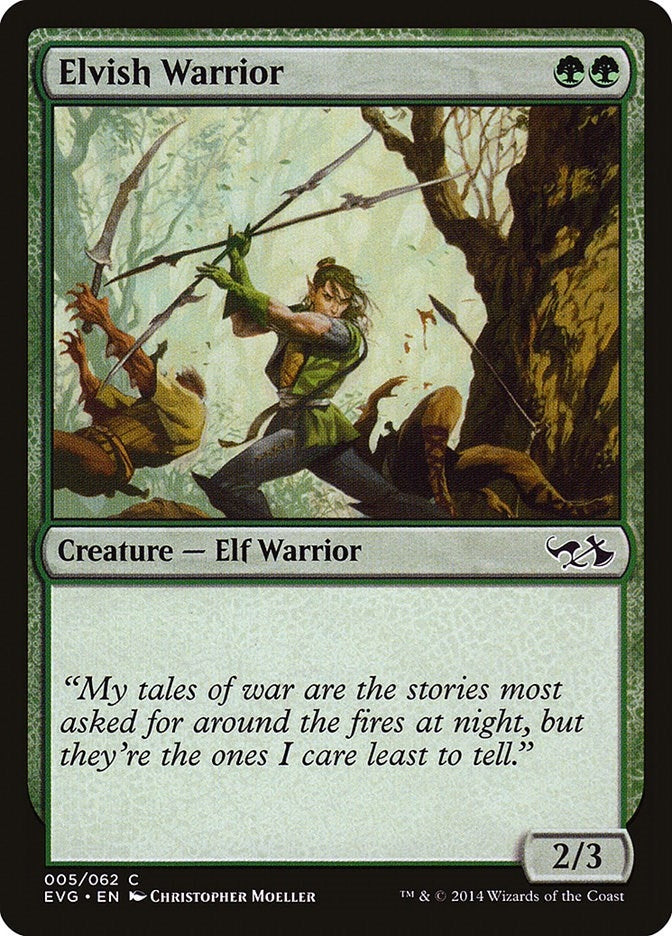 Image for Elvish Warrior (5) [Duel Decks: Anthology]