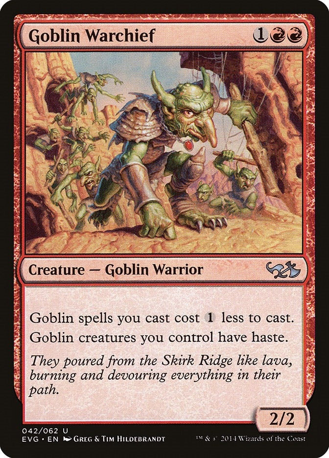 Image for Goblin Warchief (42) [Duel Decks: Anthology]