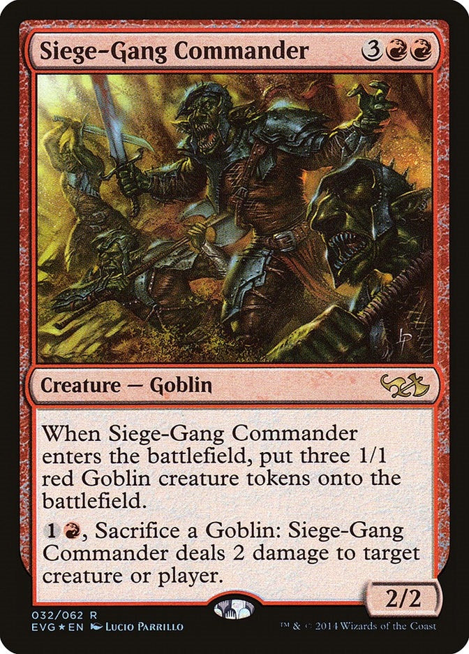 Image for Siege-Gang Commander (32) [Duel Decks: Anthology]