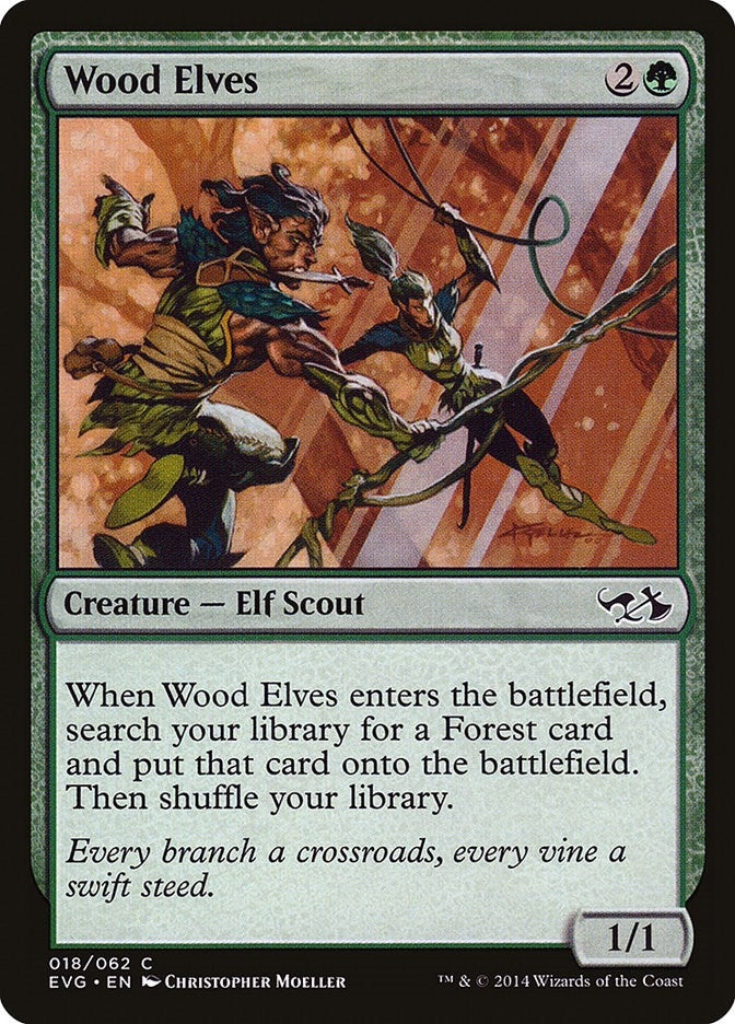 Image for Wood Elves (18) [Duel Decks: Anthology]