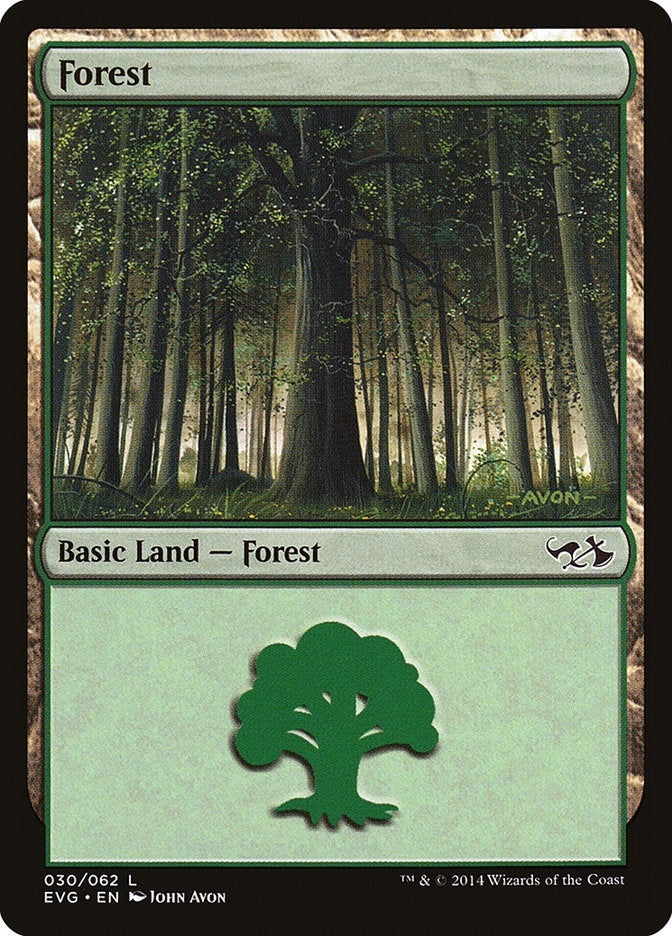 Image for Forest (030) (EVG) (30) [Duel Decks: Anthology]